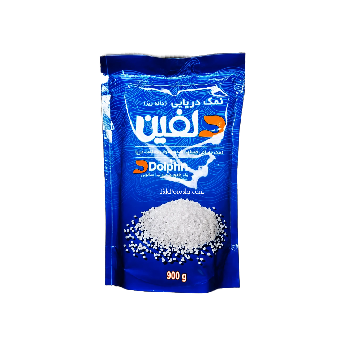 نمک تصفیه دریایی دلفین 900 گرمی