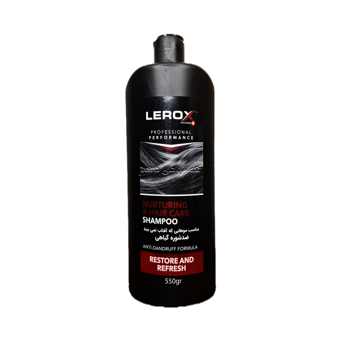 شامپو مو بانوان لروکس ترمیم کننده موهای خشک و آسیب دیده و ضد شوره ( Nurturing Hair Care ) وزن 550 گرمی